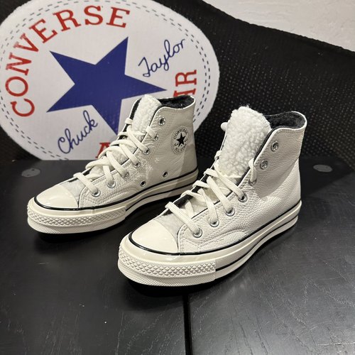 Converse匡威奥莱 正品1970s牛皮加绒保暖男女冬款板鞋172365