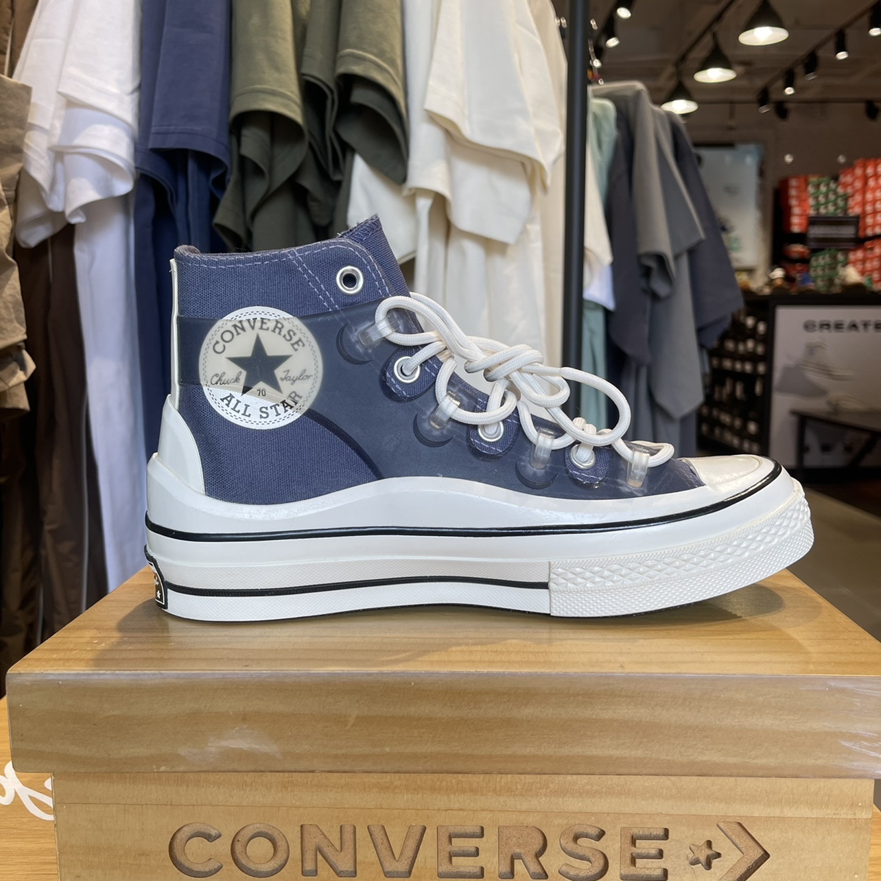CONVERSE匡威正品Chuck 70复古解构拼接帆布鞋男女高帮鞋171654C