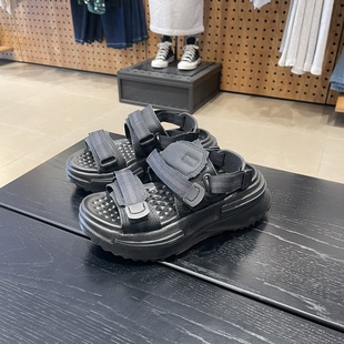 Converse匡威正品增高夏季新款黑色女鞋男鞋凉鞋明星同款A06480