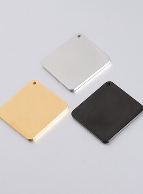 diy正方形饰品配件吊坠可定制