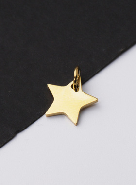 diy镜面五角星饰品配件吊坠