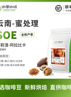 意式SOE莓莉澄 云南阴干架晒蜜处理精品咖啡豆新鲜烘焙可现磨250G