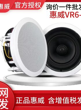 Hivi/惠威 VR6-C定阻吸顶天花6.5寸嵌入式吊顶喇叭同轴环绕音箱