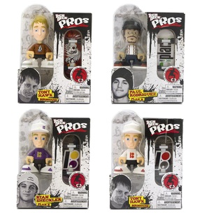 套装 Pros世嘉手指滑板卡通人偶经典 收藏指尖技巧玩具 Deck Tech