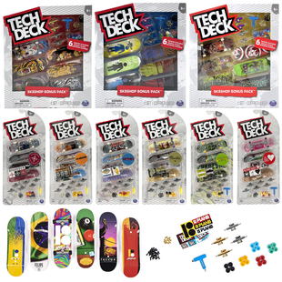 Tech Deck世嘉专业手指滑板翻TEAM可换桥轴承滑轮配件工具4个套装