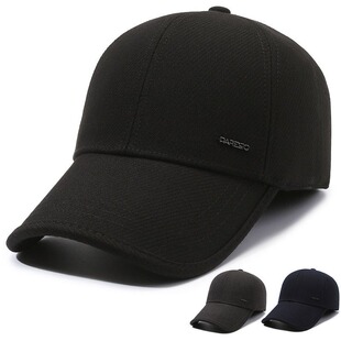 帽子男士秋冬季中老年护耳加绒加厚保暖休闲棒球帽防风防寒鸭舌帽