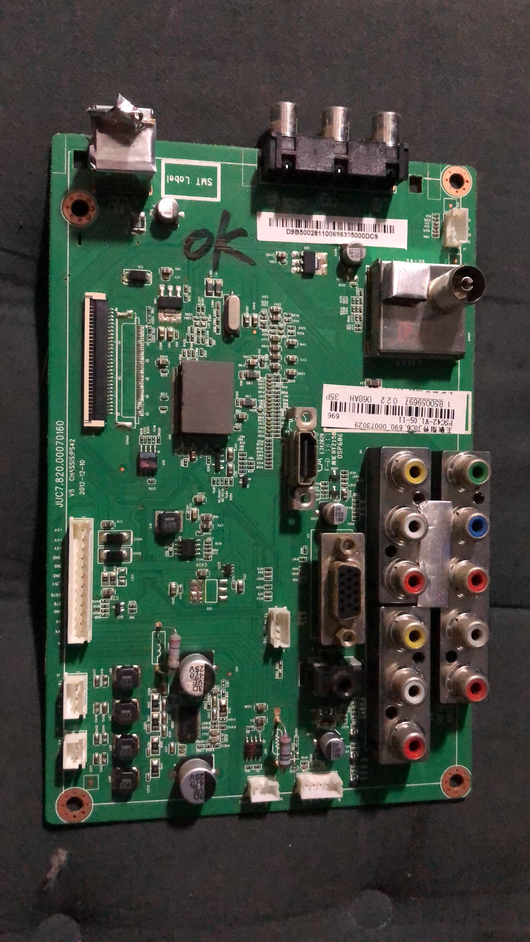 长虹3D51C2080等离子电视解码主板JUC7.820.00070160屏CN51G4000