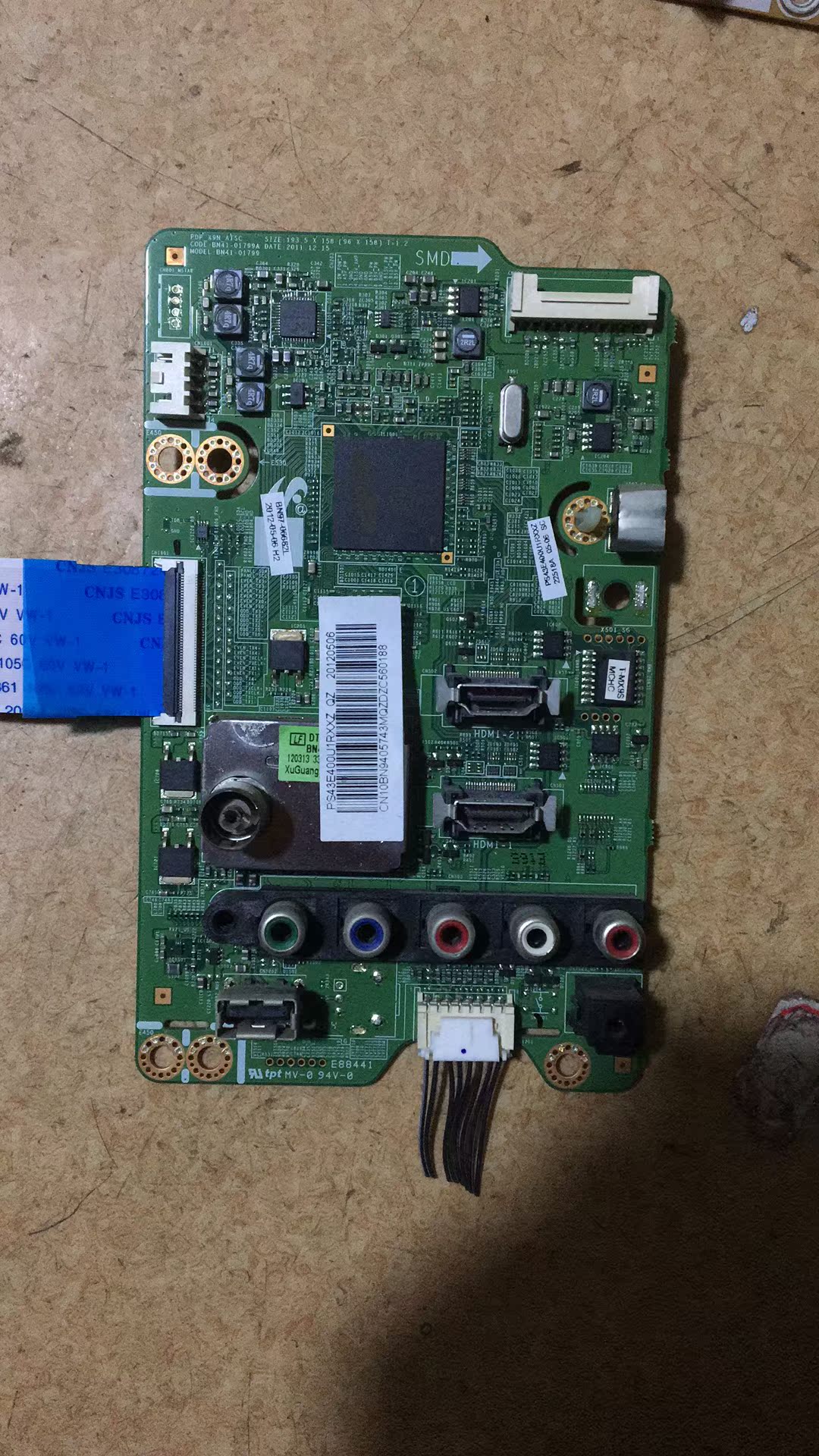 原装三星PS43E400AIR主板BN41-01799A配屏S43AX-YB01