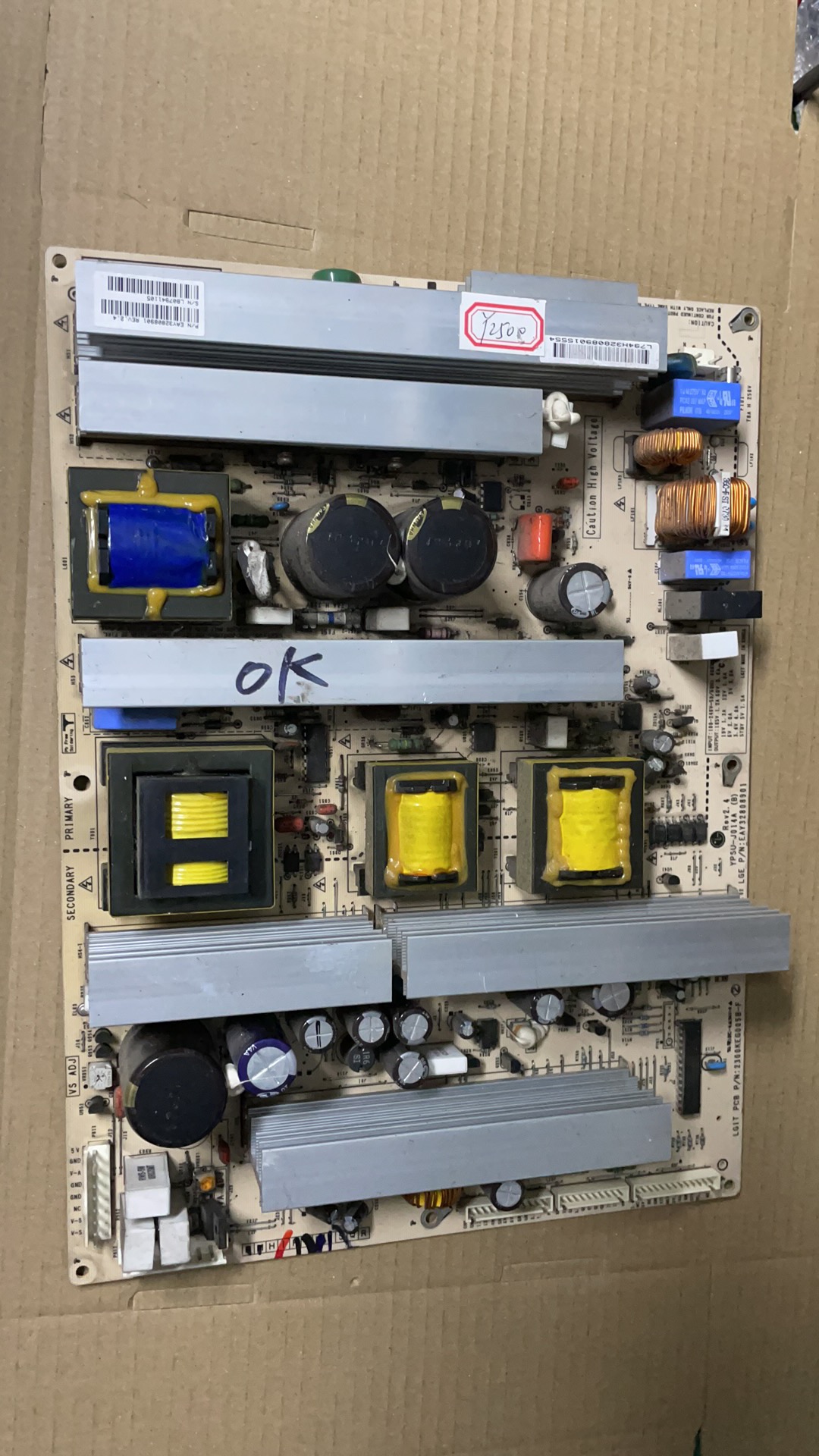 LG 42PC5RV1电源板YPSU-J014A EAY32808901 2300KEG005B-F/005C-F