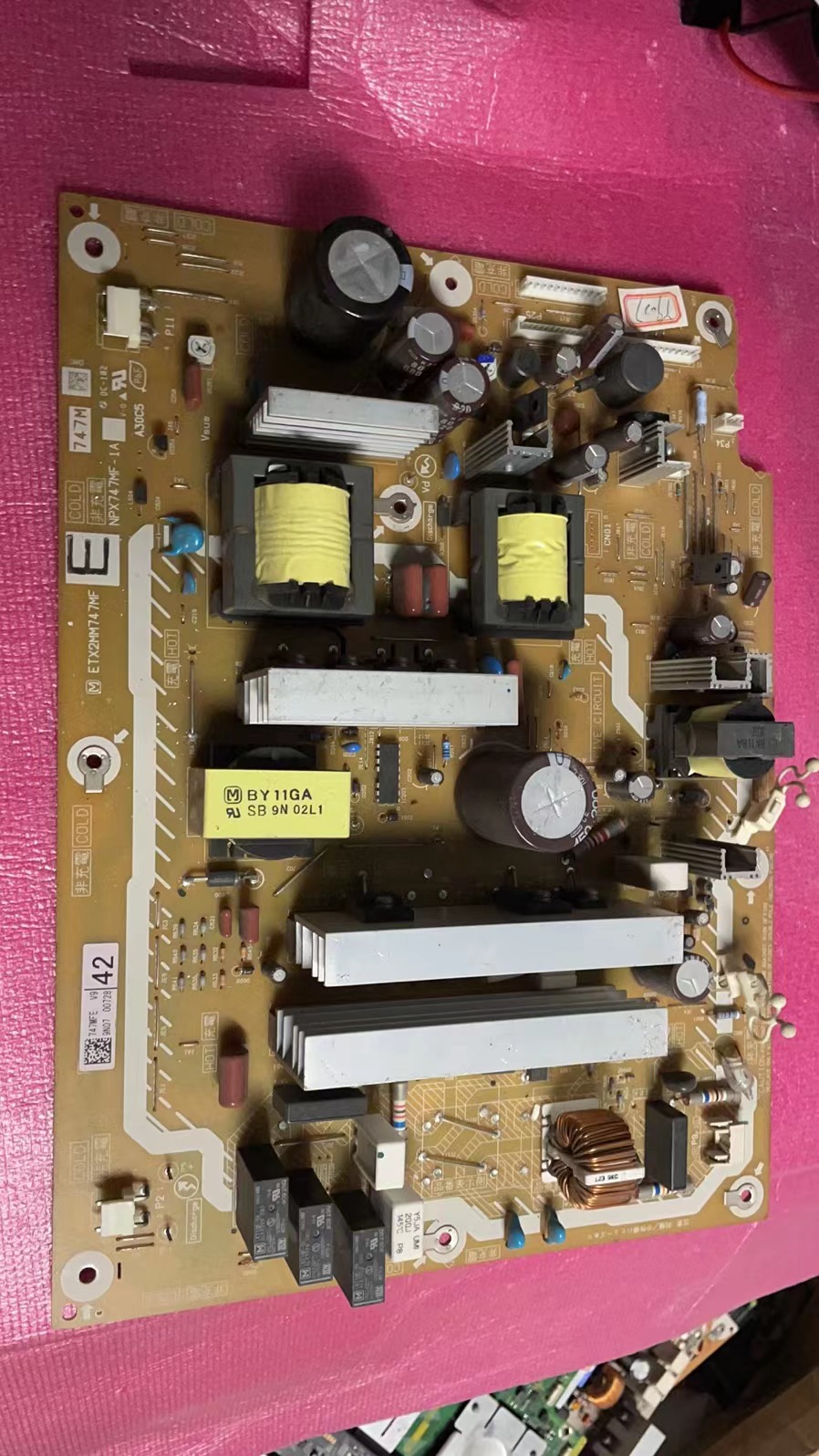 松下TH-P42S10C/46S10C/50S01C电源板ETX2MM747MF G NPX747MF-1A