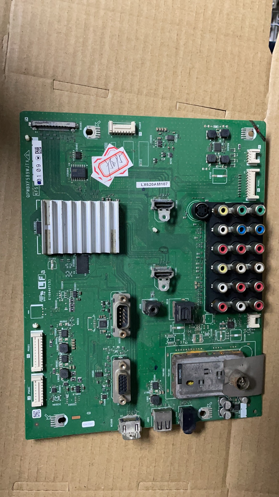 夏普 40LX620A/46LX620A/52LX620A主板QPWBXF589WJTX KF589