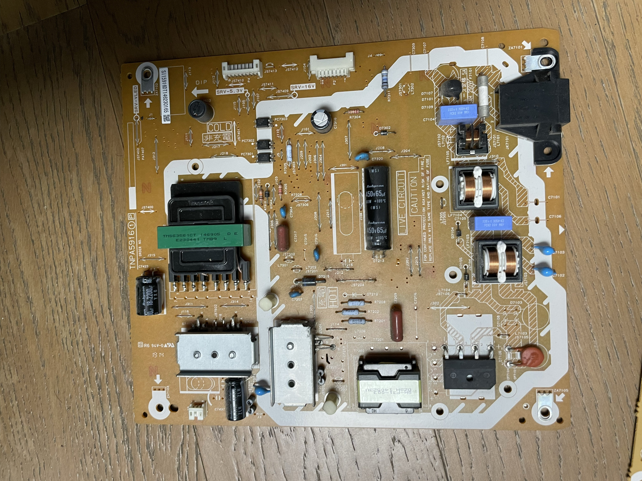 TH-50A400C/42A400C/42AS600C电视电源板TNPA5916 1P