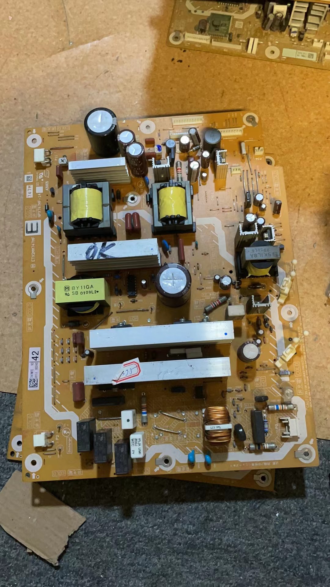 松下TH-P42S10C/46S10C/50S01C电源板ETX2MM747MF G NPX747MF-1A