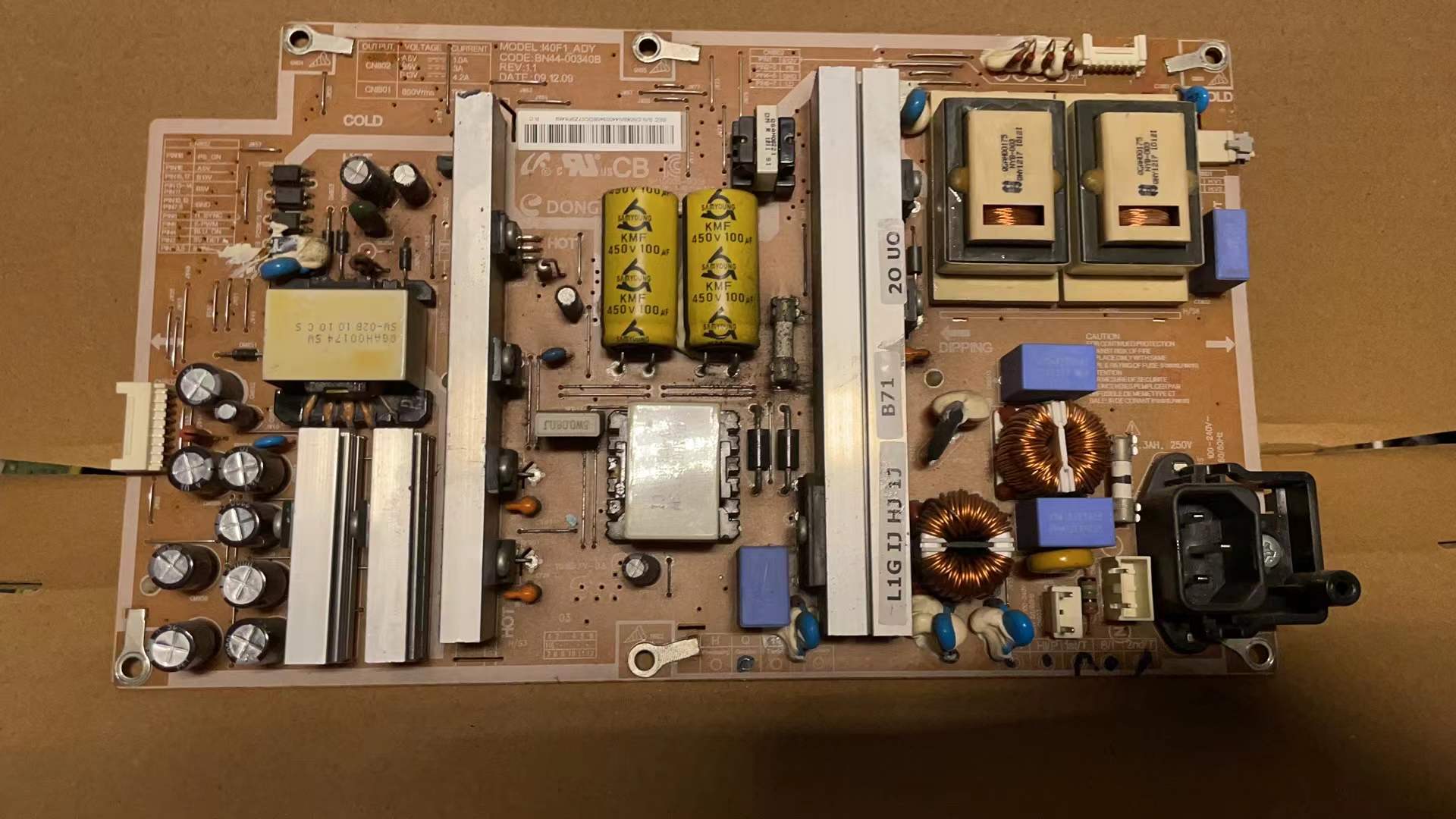 三星LA40C530F1R LA40C550J1F电源板 BN44-00340A/B I40F1_ASM