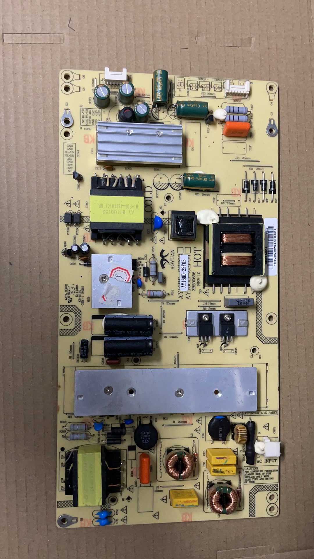 海尔LE55AL88G31电源板AY168D-2SF05 0090724939 3BS00656