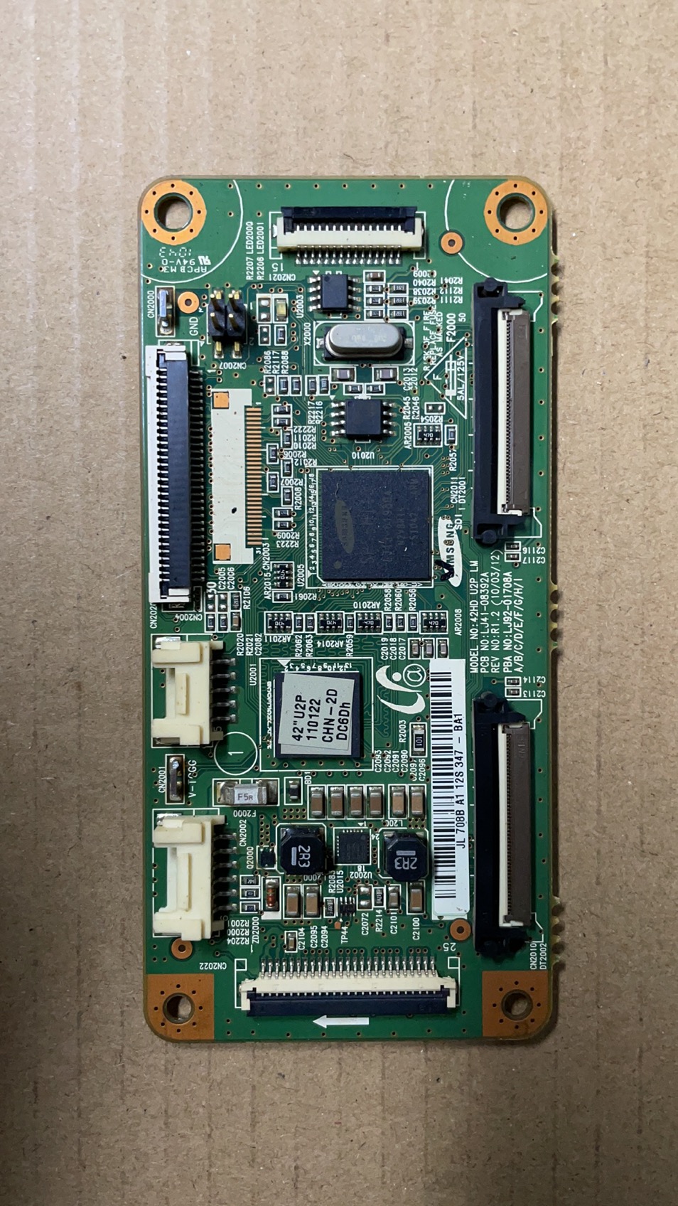 三星42AX-YD13 YB09逻辑板 板号LJ41-08392A LJ92-01708A