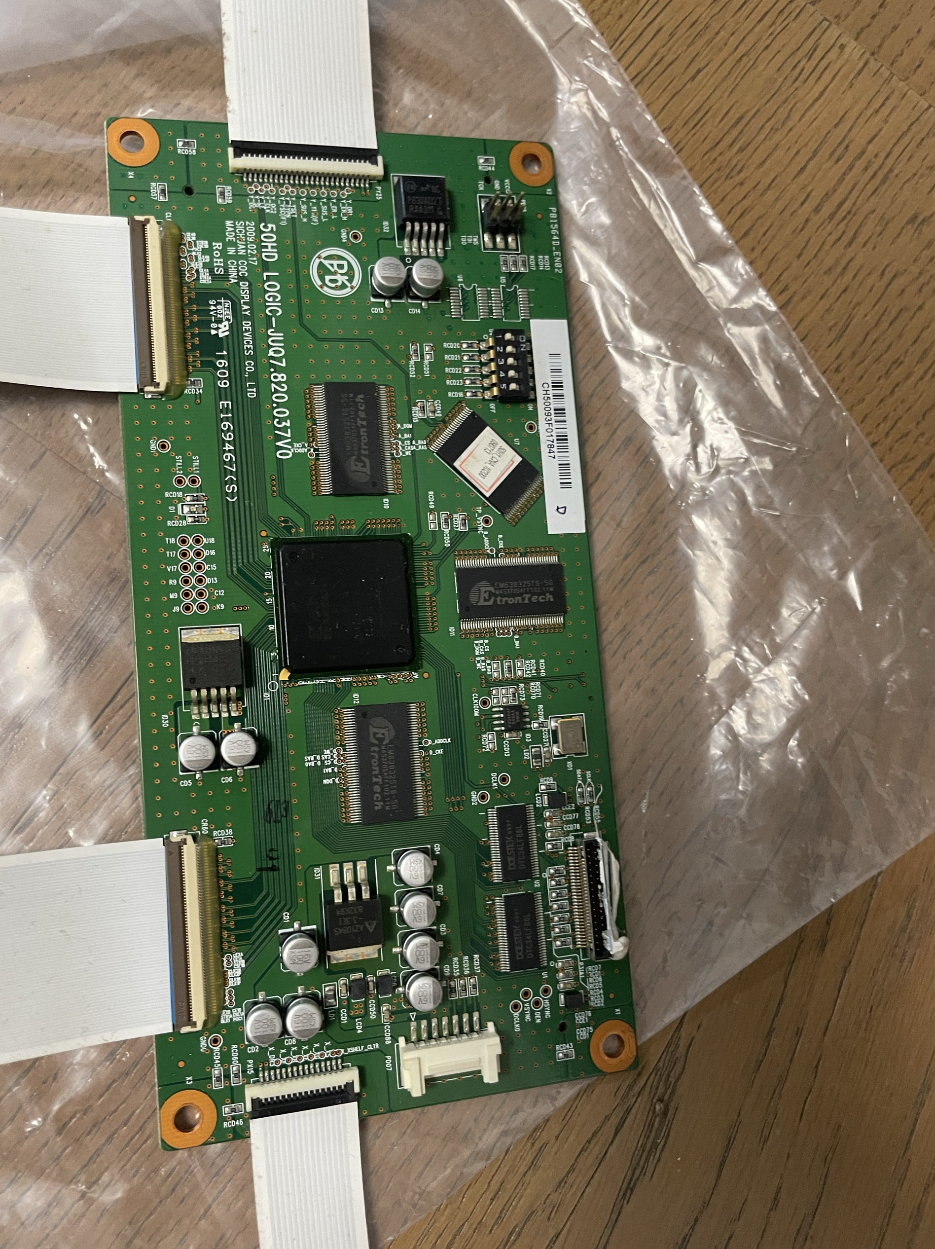 长虹PT50718 PT50718A屏PM50H1000 逻辑板JUQ7.820.037 V0