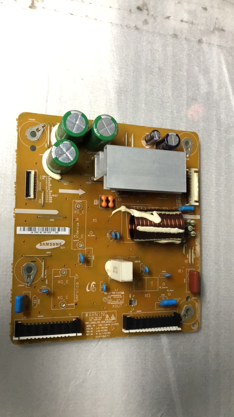 三星PS43D450A2 43寸等离子电视机线路电路X板Z板 LJ41-09478A