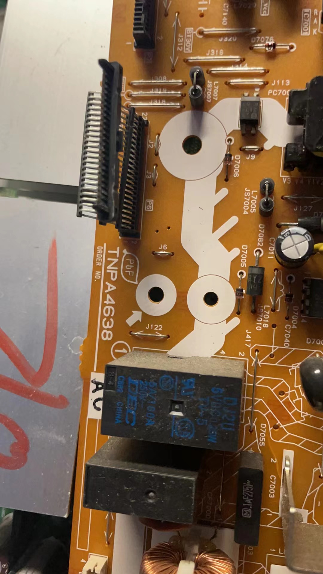 松下TC-37LX800D, TC-32LX800D电源板 TNPA4638 AA