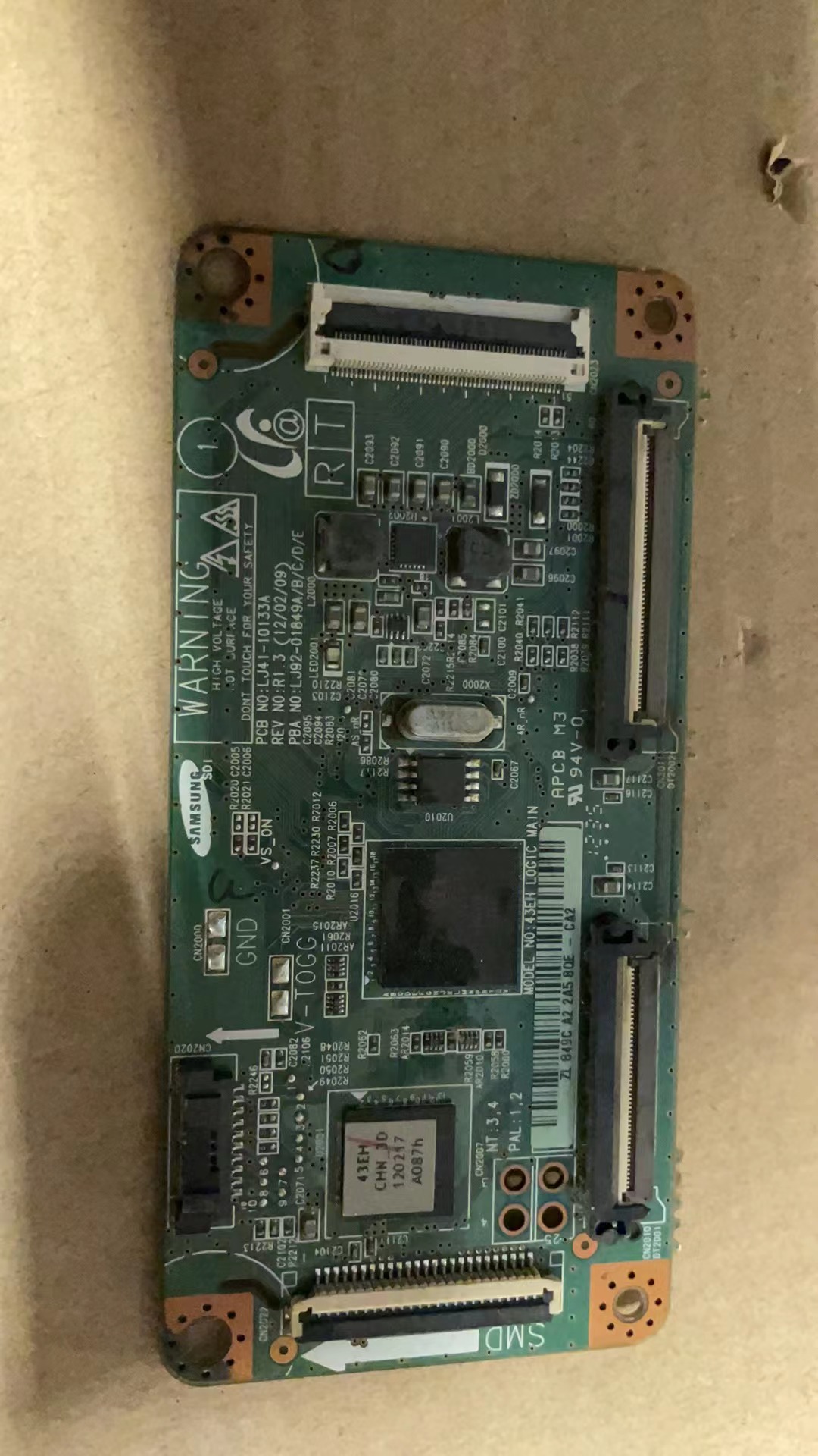 三星S43AX-YB01/YD01 PS43E450A1R逻辑板LJ41-10133A LJ92-01849A