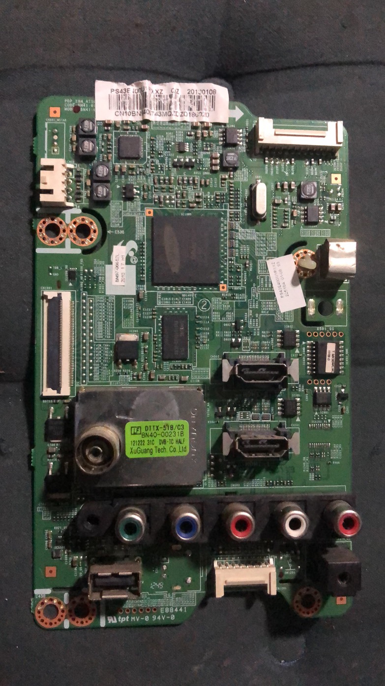 原装三星PS43E400U1R等离子电视主板 BN41-01799A 屏S43SD-YB01