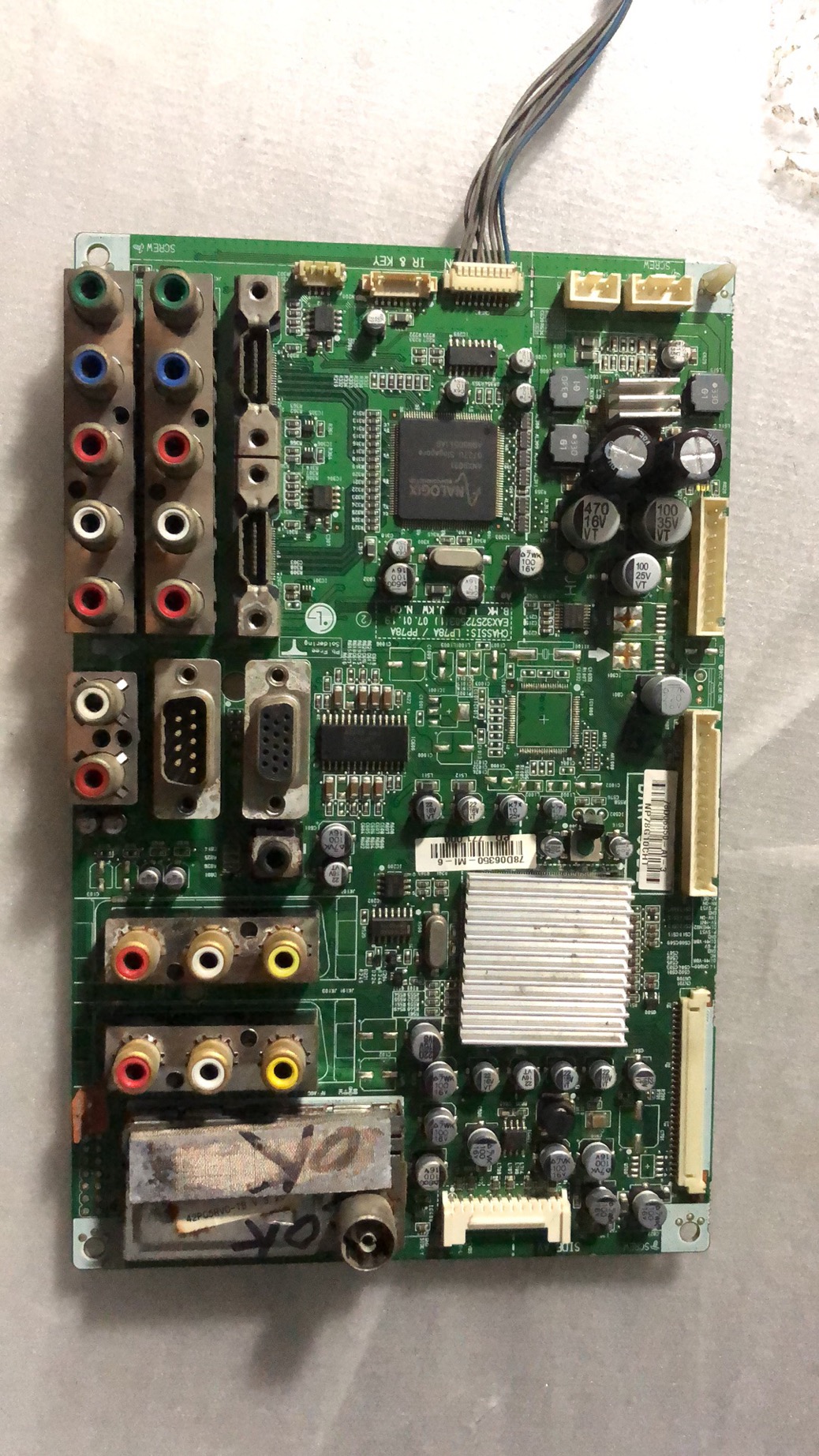 原装LG 42PC5RVC-TB等离字主板EAX32572503(1)配屏PDP42V8 测试好