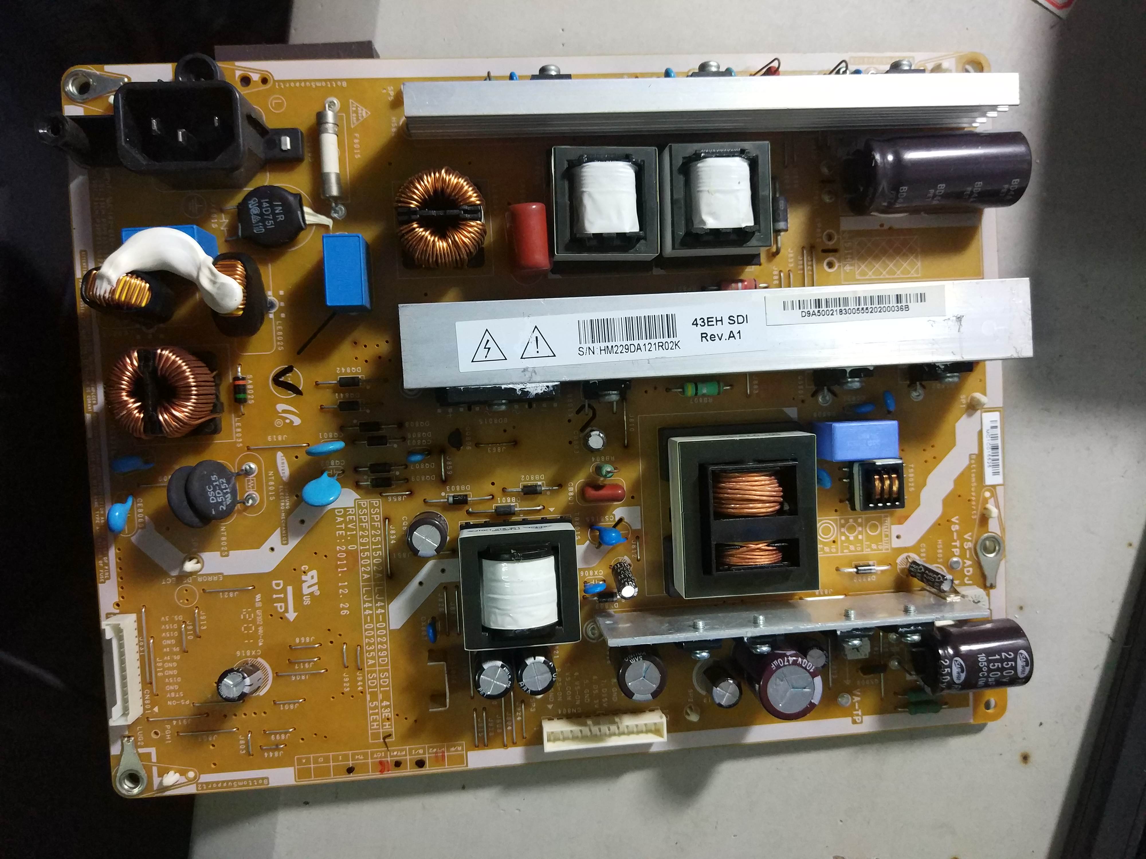 原装长虹3D42A3700ID 电源板LJ44-00229D PSPF251502A SDI_43EH