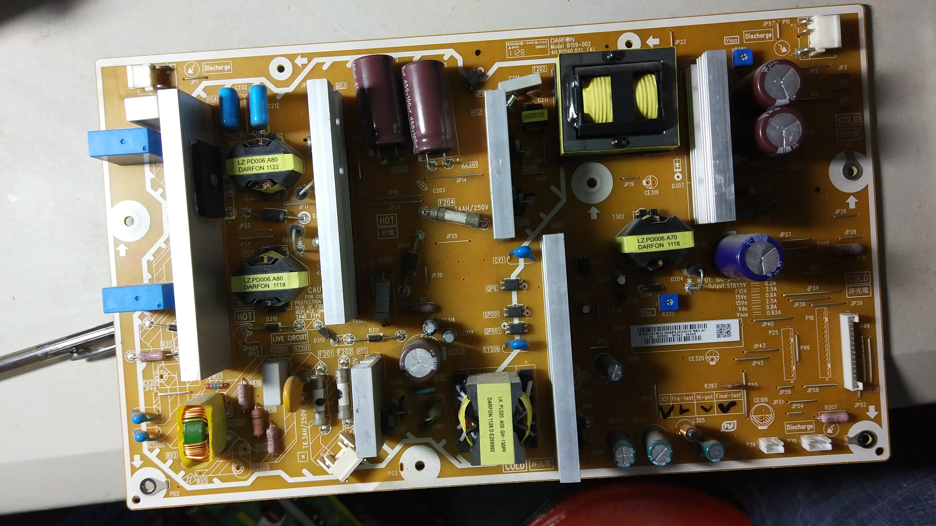 松下TH-P42C33C /30C电源板B159-002 4H.B1590.021 N0AE5JK00014
