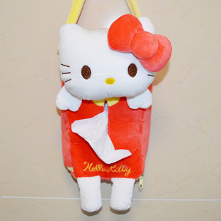 卡通毛绒KT猫布朗熊轻松熊大象抽纸巾盒餐纸盒可爱抽取式纸巾盒子