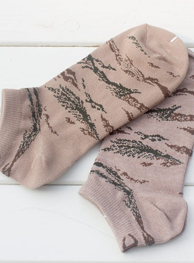 外贸CP浅口平板船袜春夏季款时尚潮男纯色排汗棉袜子吸湿提花常规