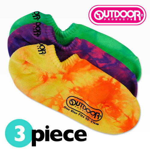 outdoor热款扎染棉纱男女码船袜
