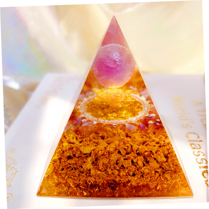 许愿金字塔学校工作室天然紫水晶车载饰品办公桌家居摆件礼品礼物