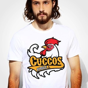 Legend of Zelda塞尔达传说Cuccos TeeShirt成人T恤定制圆领新款h