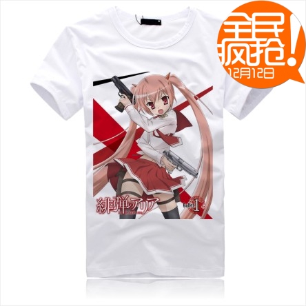 绯弹的亚里亚衣服动漫衣服周边男女 T恤远山金次理子