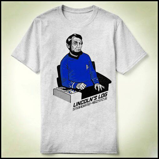startrekSpockLiveLong星际旅行Lincoln'sLogT-ShirtT恤6