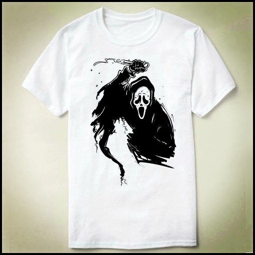 ghostfacescream惊声尖叫teeshirtt恤圆领上衣上衣成人2