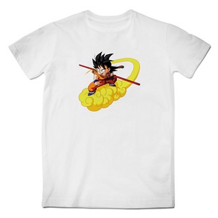 经典动漫 怀旧 七龙珠小悟空与筋斗云 时尚休闲短袖圆领T恤 男