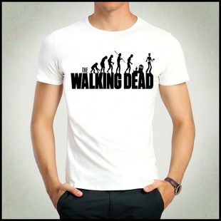 walking dead Logo T-shirt 行尸走肉 进化论 T恤 美剧 T恤 新款