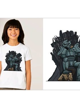 Fallout4vaultboy辐射4T-Shirt成人T恤班服上衣TEE圆领新款1