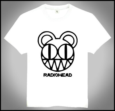 Radiohead T-shirt 电台司令乐队 T恤 欧美潮流T恤 白色 T恤 定制