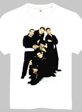 BackstreetBoysT-shirt后街男孩T恤白色短袖经典乐队T恤8
