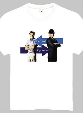Catch Me If You T-shirt 逍遥法外 T恤 白色短袖 美剧潮流T恤