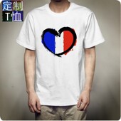 圆领黑白印花T恤男女半袖 2020欧洲时尚 修身 新款 上衣情侣装