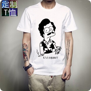 世界大富豪大毒枭Escobar巴勃罗T恤美剧毒枭印花TEE欧码爆款