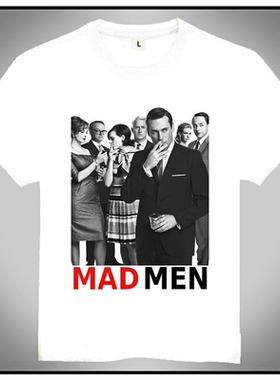 Mad Men T-shirt 白色短袖 广告狂人 T恤 订制T恤 欧美潮流T恤