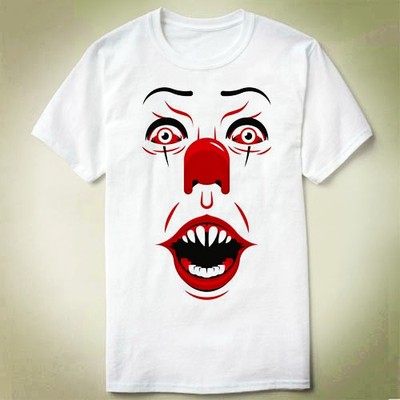 StephenKing'sIt小丑回魂Pennywise衣服成人TeeShirtT恤36
