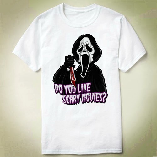 ghostfacescream惊声尖叫teeshirtt恤圆领衣服上衣成人7