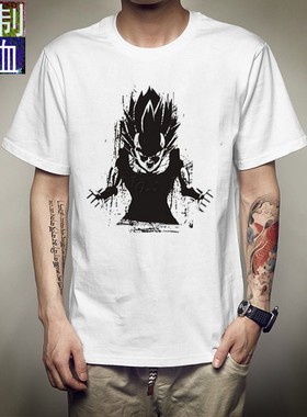 卡通动漫七龙珠Super Saiyan男士T恤夏季新款时尚短袖男女T恤定制