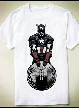 GEEKprogrammer极客CaptainAnonymous匿名者T-ShirtT恤