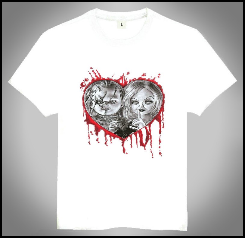 Bride of Chucky T-shirt 鬼娃新娘 T恤 欧美潮流 白色 T恤 新款